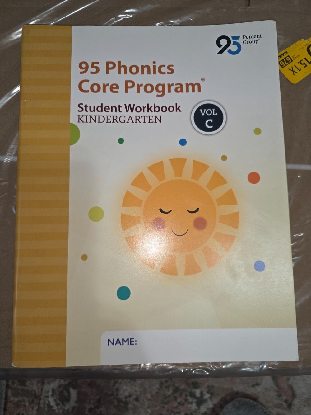 95 Phonics Core Program Student Workbook Kindergarten Vol. C